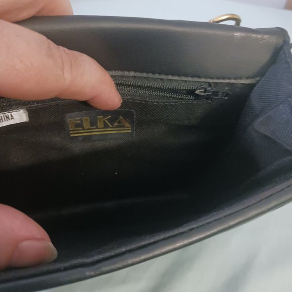 Elka Black Quilted Studded Shoulder Bag - Picture 4 of 6